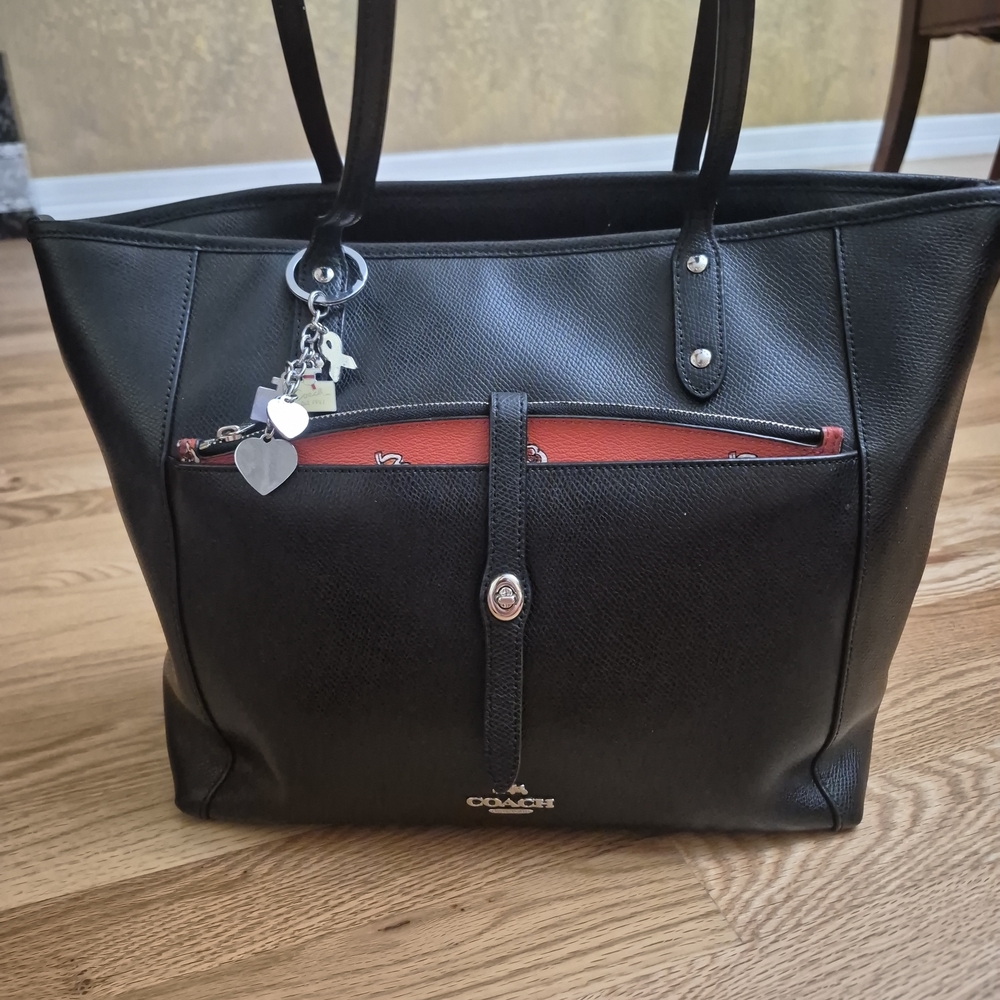 Coach Black and Red Shoulder Bag